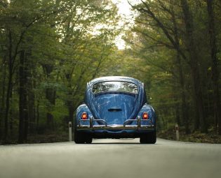 car, classic car, forest